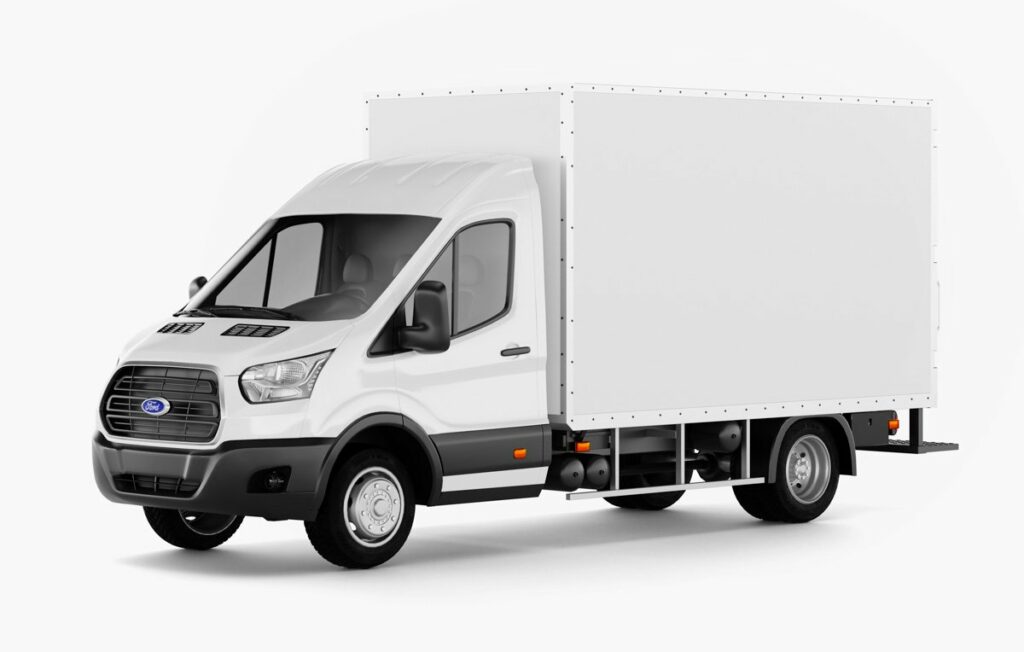 Ford Transit Box 2 Truck Mockup MasterBundles