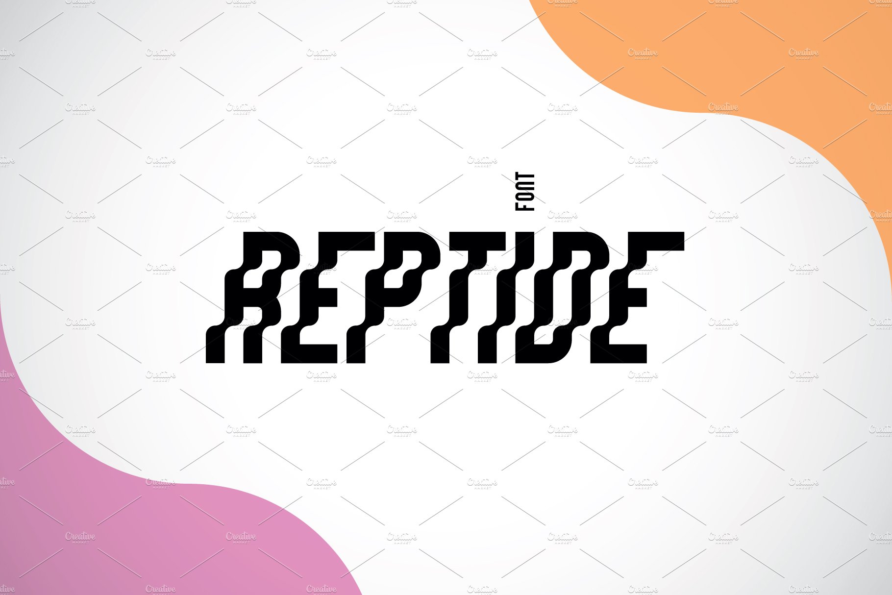 REPTIDE Family Font preview image.