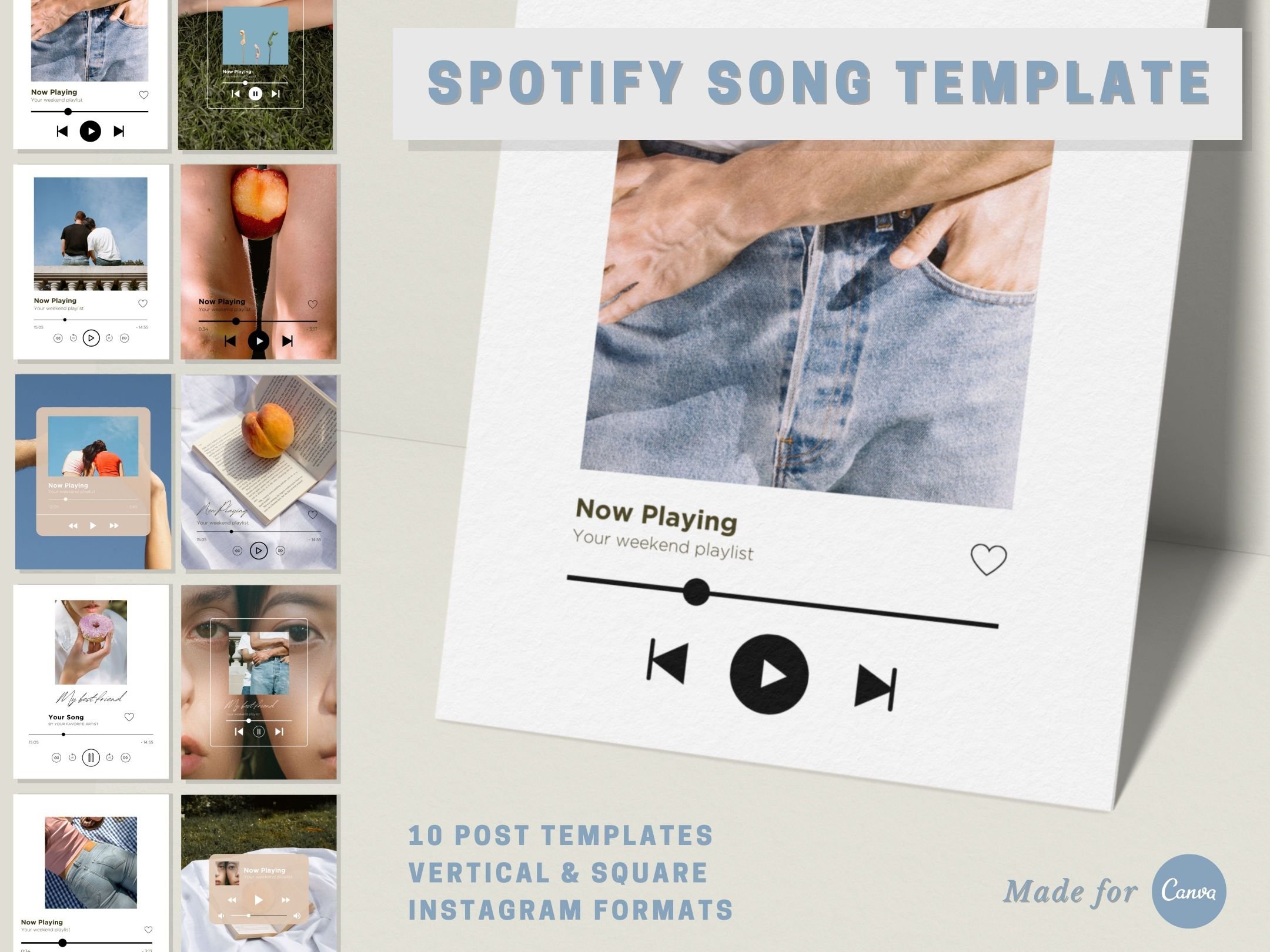 Now Playing Instagram Story Template for Modern & Minimalistic Music