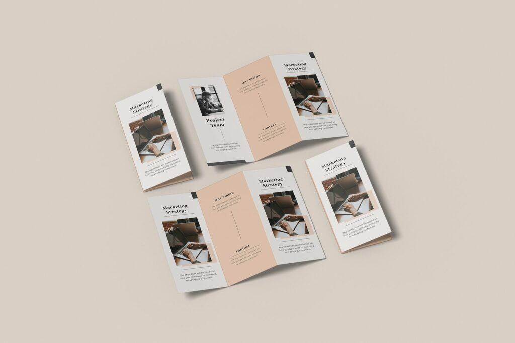 A4 Trifold Brochure Mockup – MasterBundles