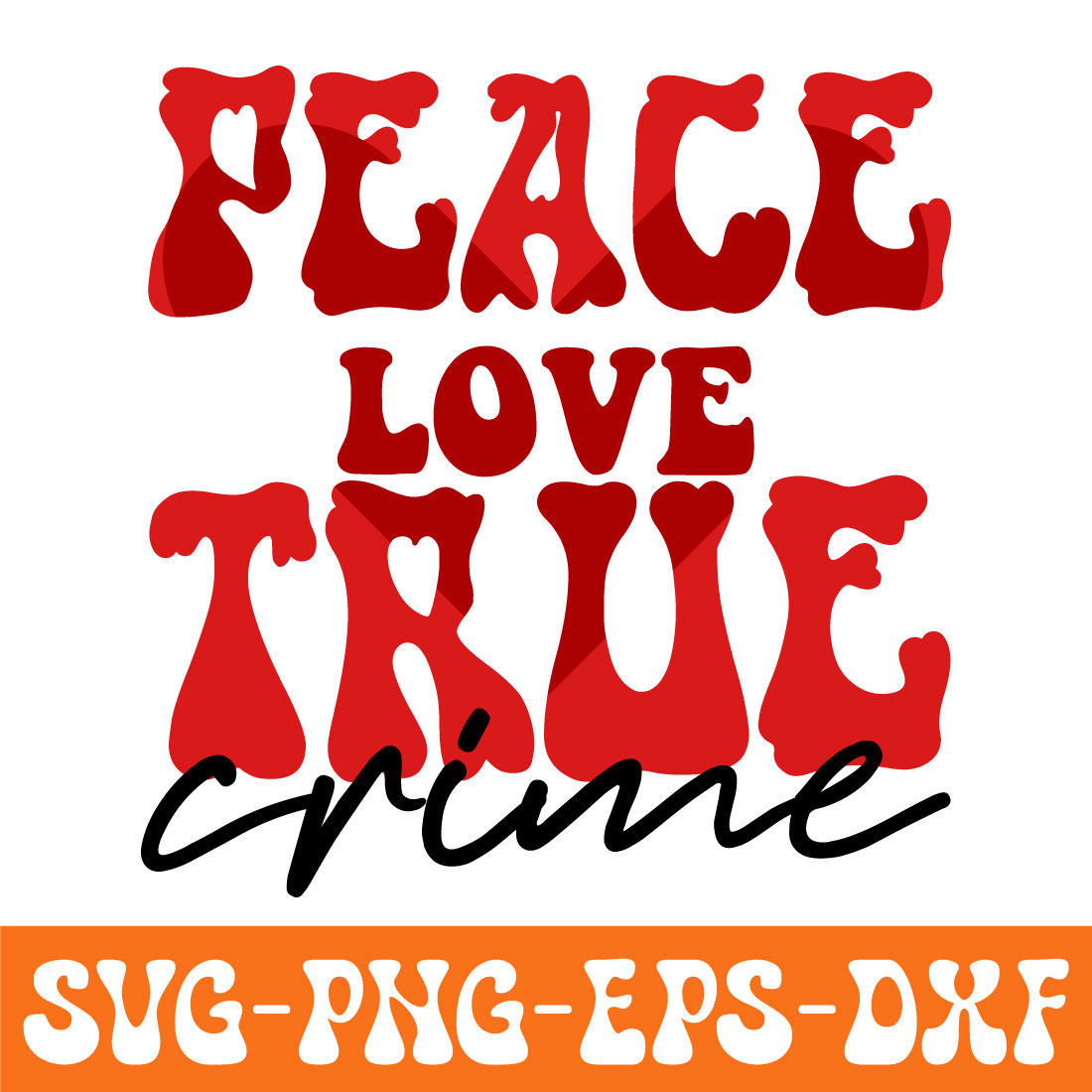 True-Crime Svg Retro preview image.