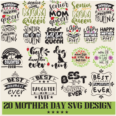 Mother Day SVG BUNDLE cover image.