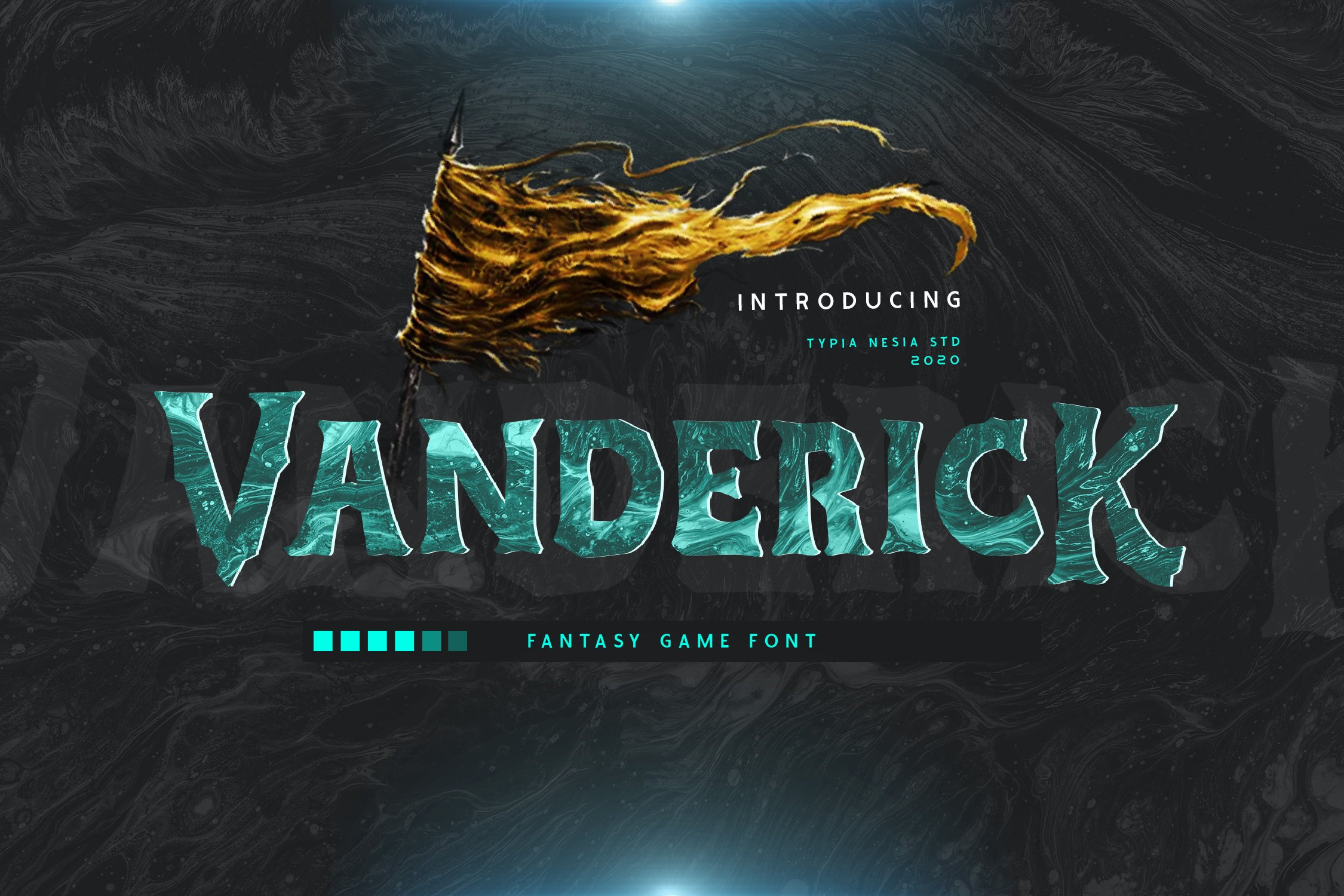 Vanderick - Fantasy Game Font cover image.