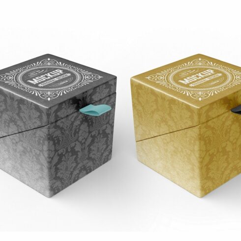 Gift  Cardboard Box Mockup cover image.