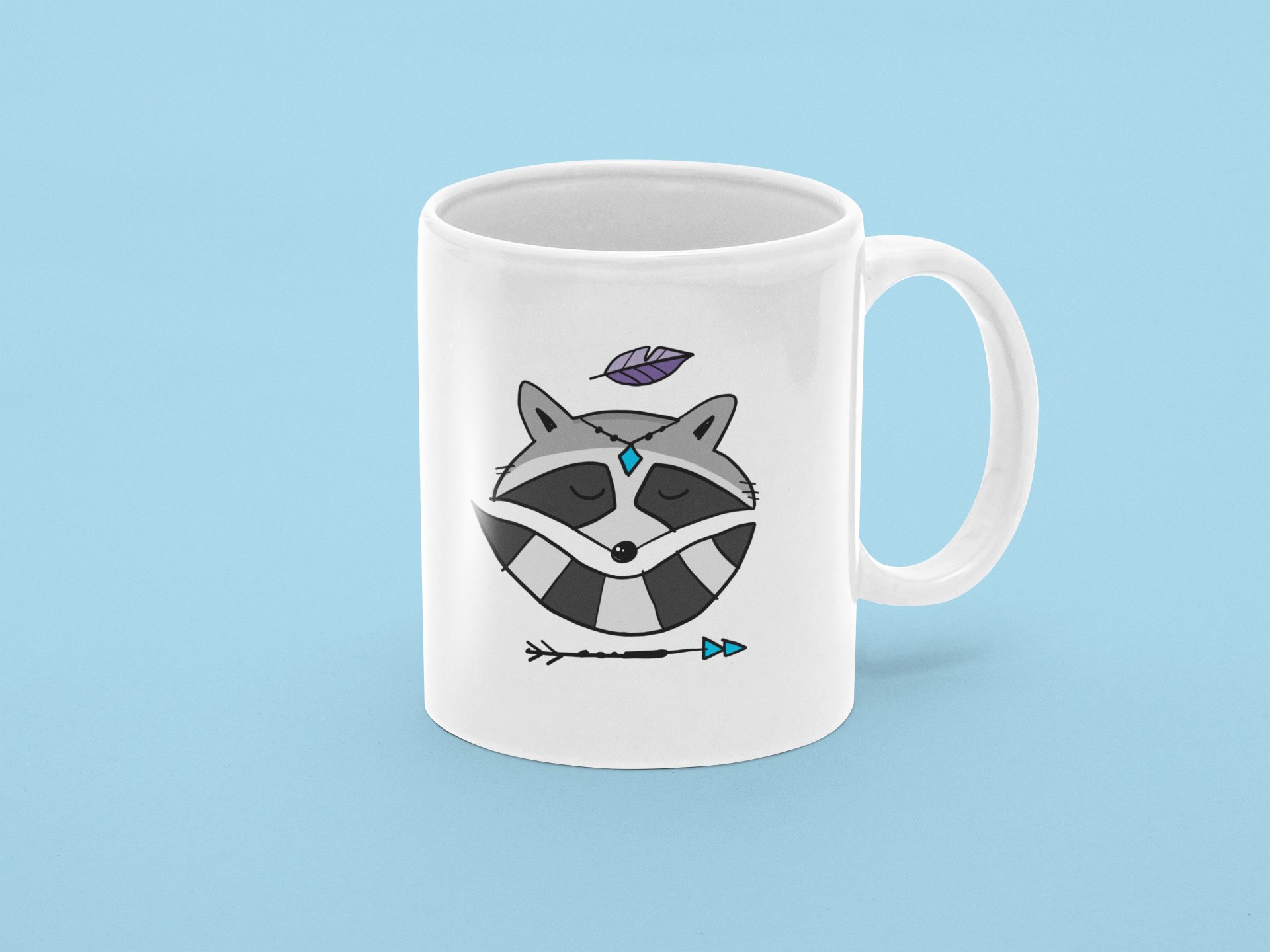 11 oz coffee mug mockup with a color customizable background 31890 988