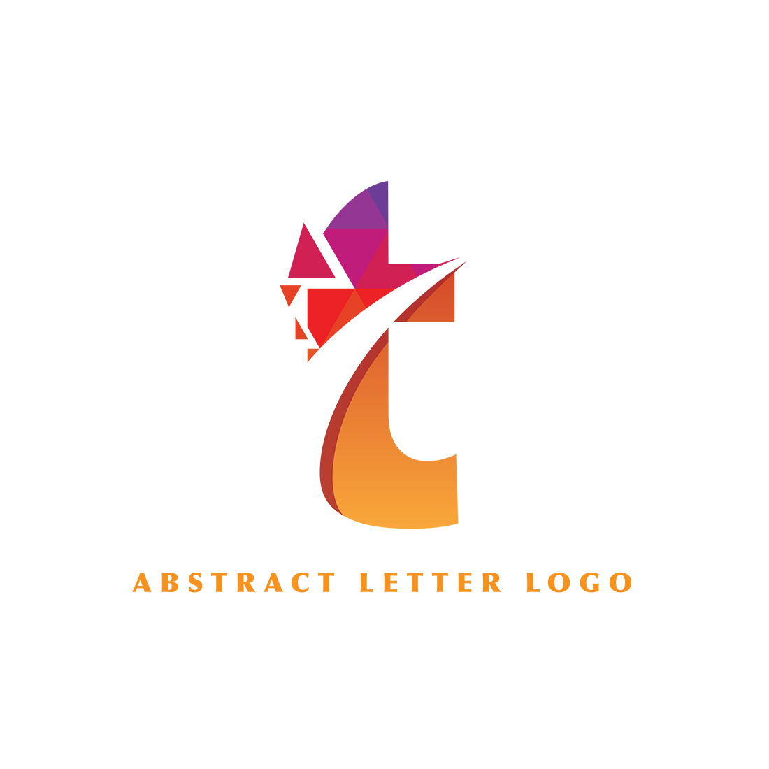 T Letter Logo design preview image.