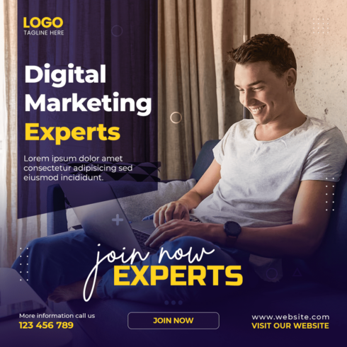 Digital Marketing Social Media Post cover image.