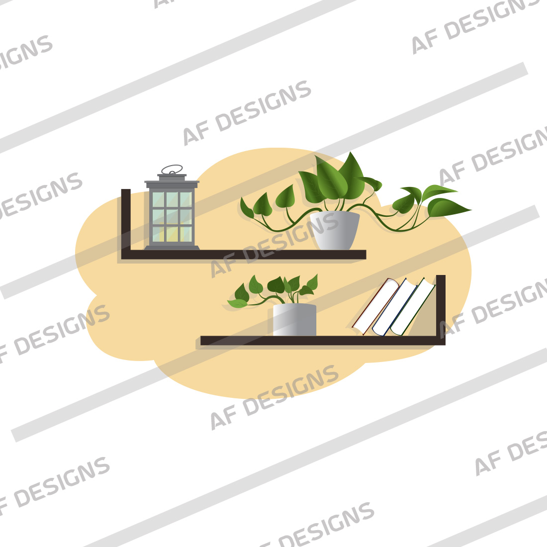 INDOOR PLANT ILLUSTRATION preview image.