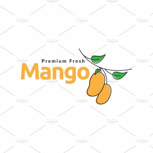abstract branch orange mango logo cover image.