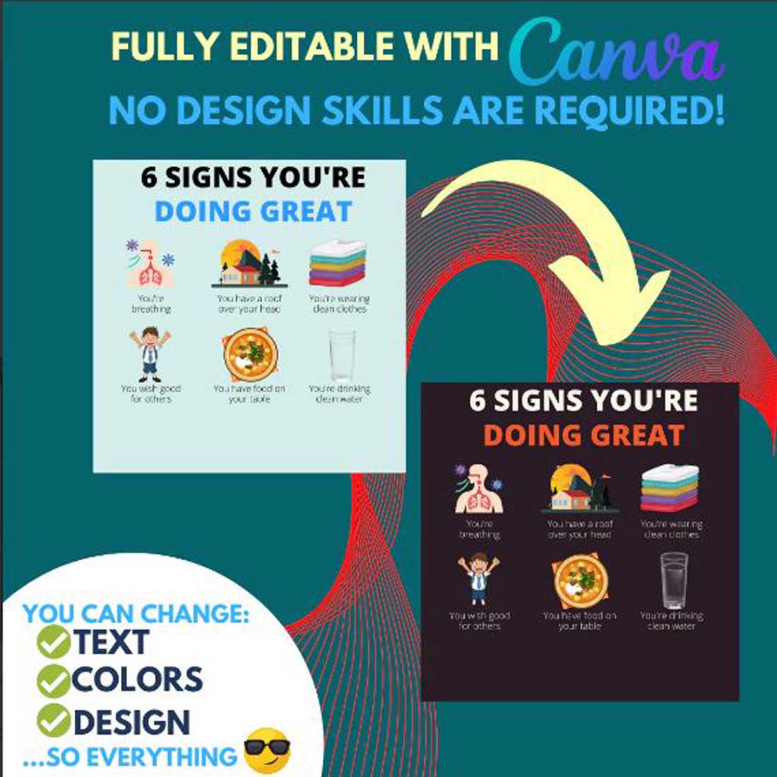 Editable Canva Template | Customizable Design for Personal and Business Use | Instant Download preview image.