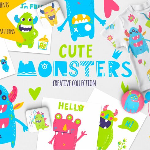 Cute monsters collection cover image.