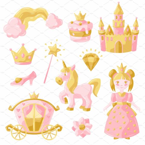 Princess party items set. cover image.