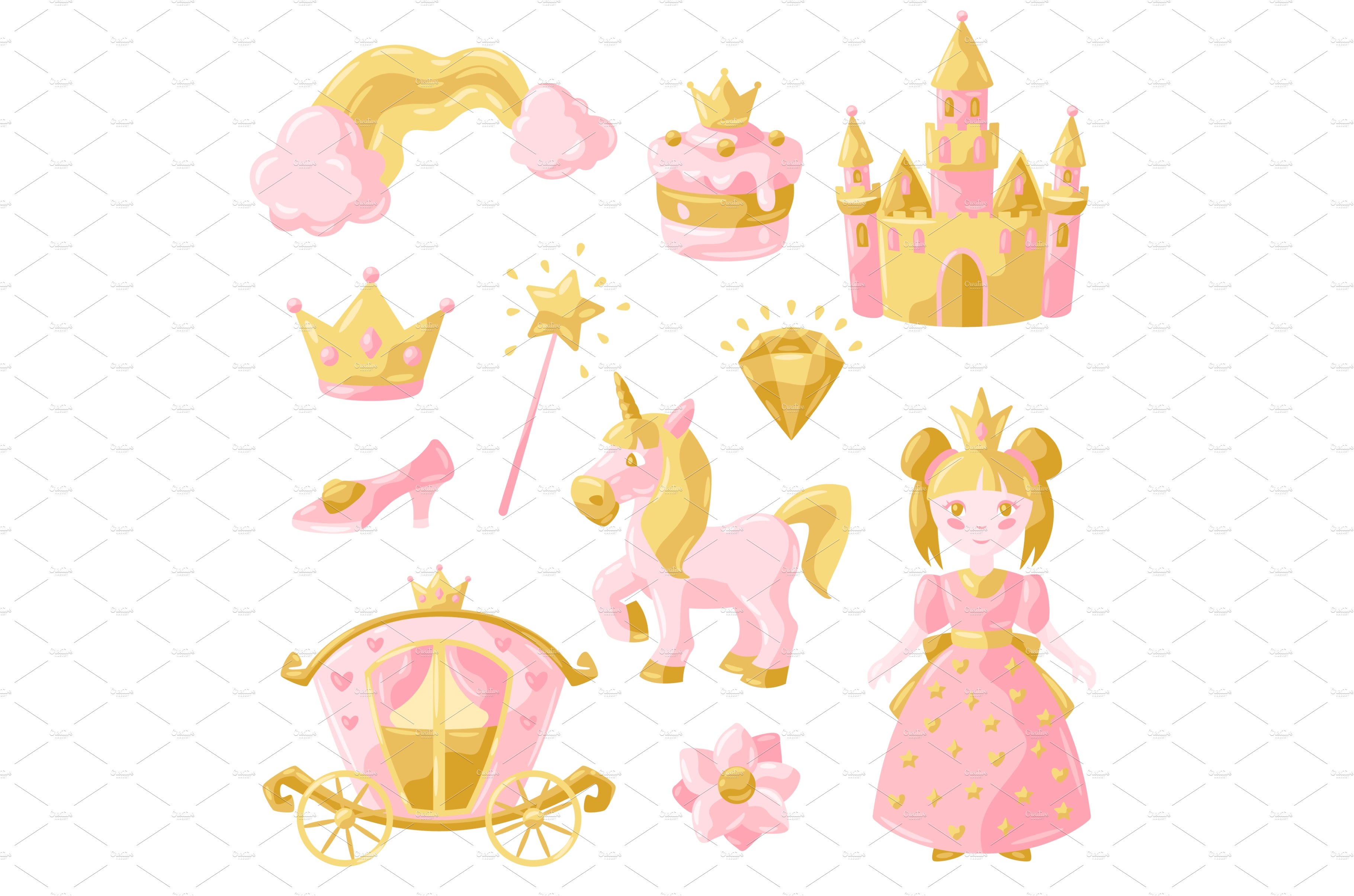 Princess party items set. cover image.