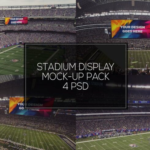 NFL Stadium Display Mock-up Pack #3 cover image.