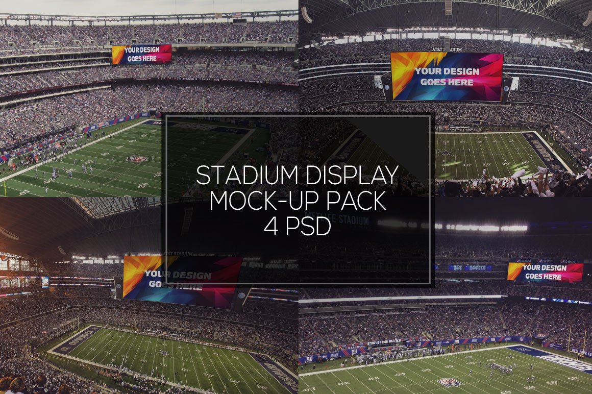 NFL Stadium Display Mock-up Pack #3 cover image.