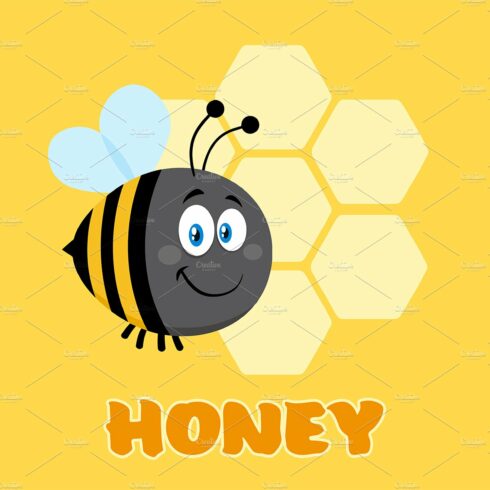 Happy Bumble Bee Cartoon Character cover image.