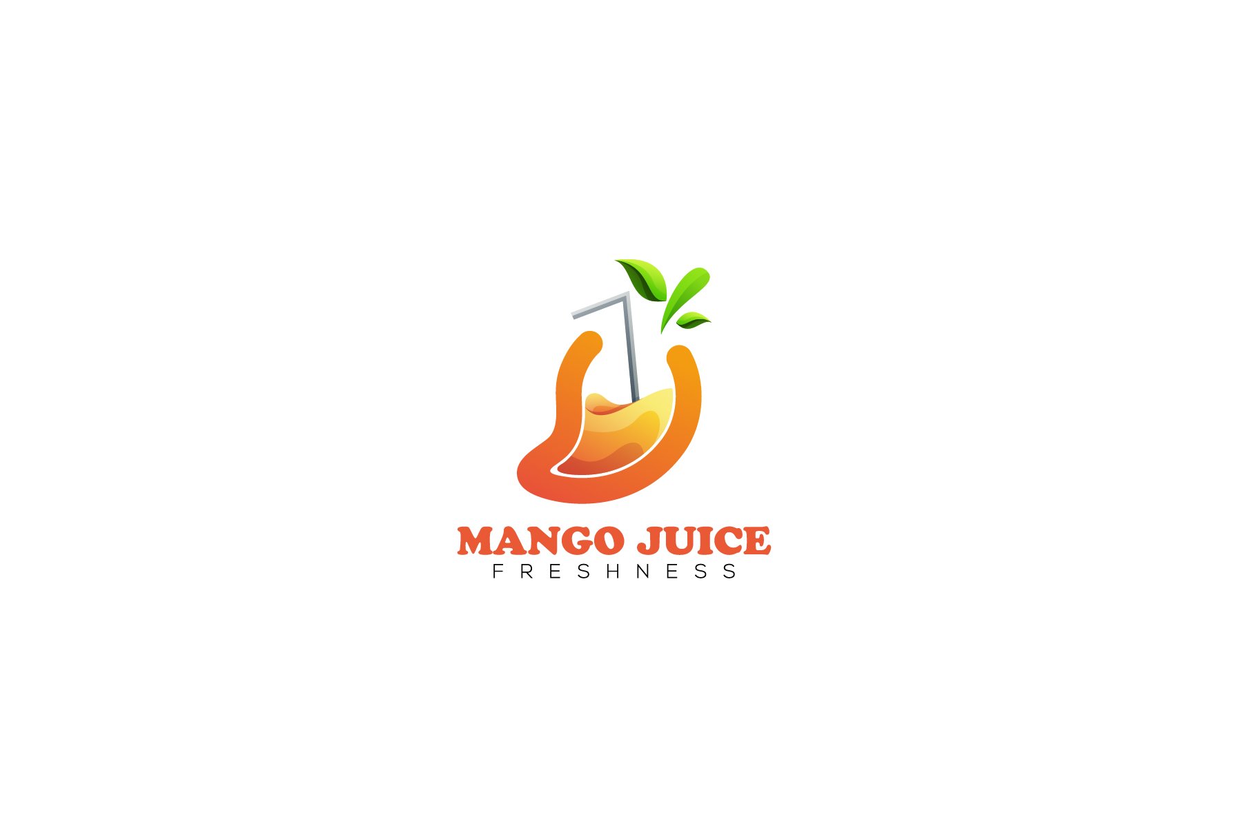 Mango Juice Modern Gradient Colorful cover image.