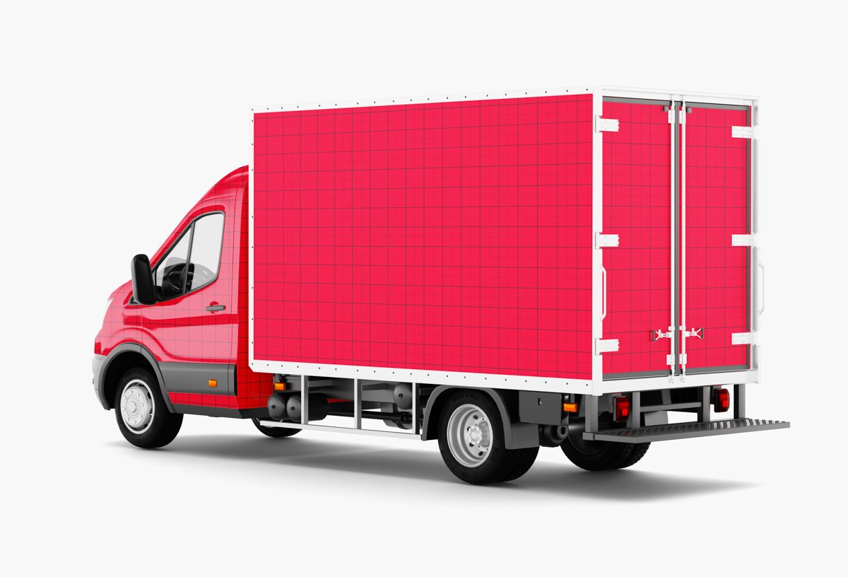 11 ford transit box truck mockup back left preview2 119