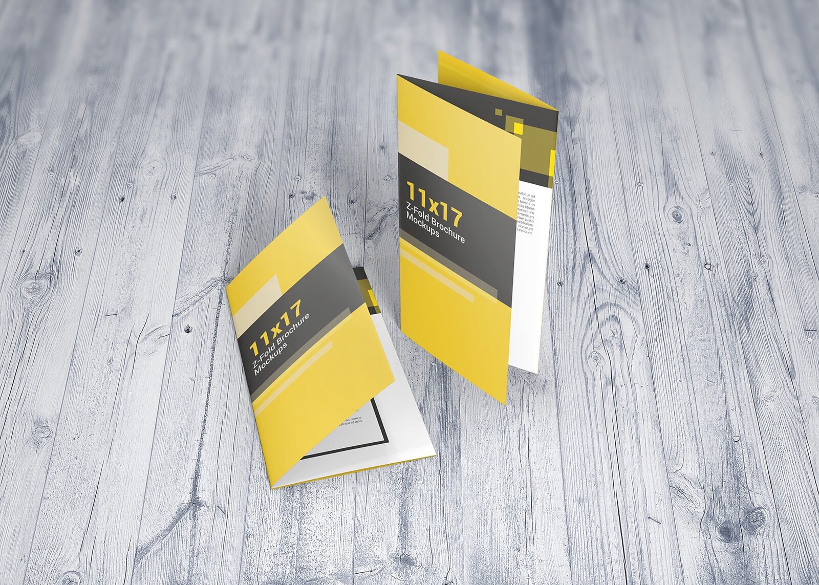 11×17 Z-Fold Brochure Mockups cover image.