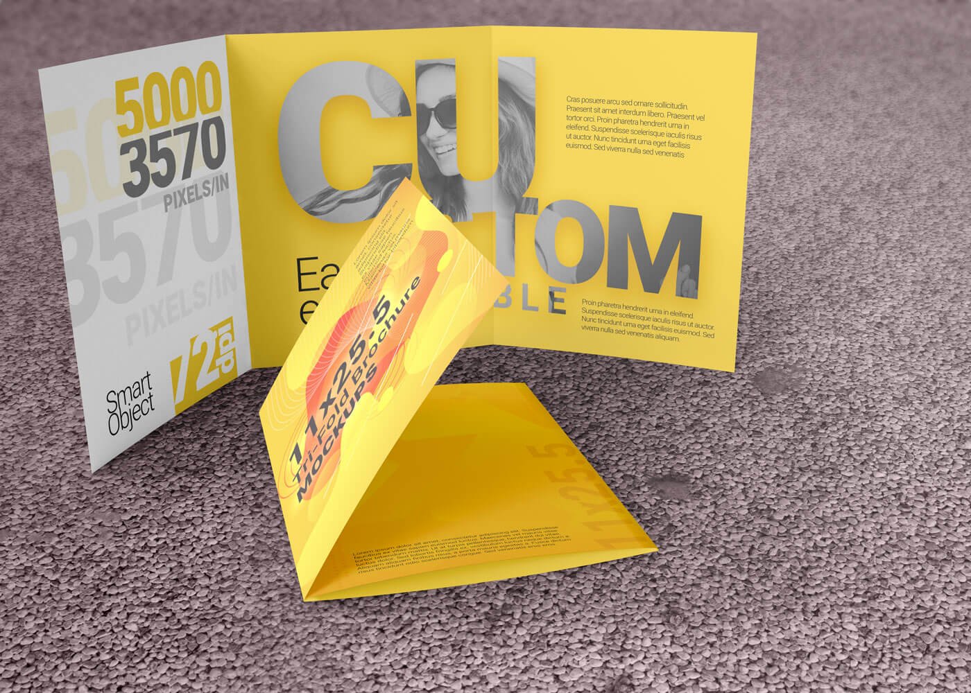 11x25.5 tri fold brochure mockup template 02 420