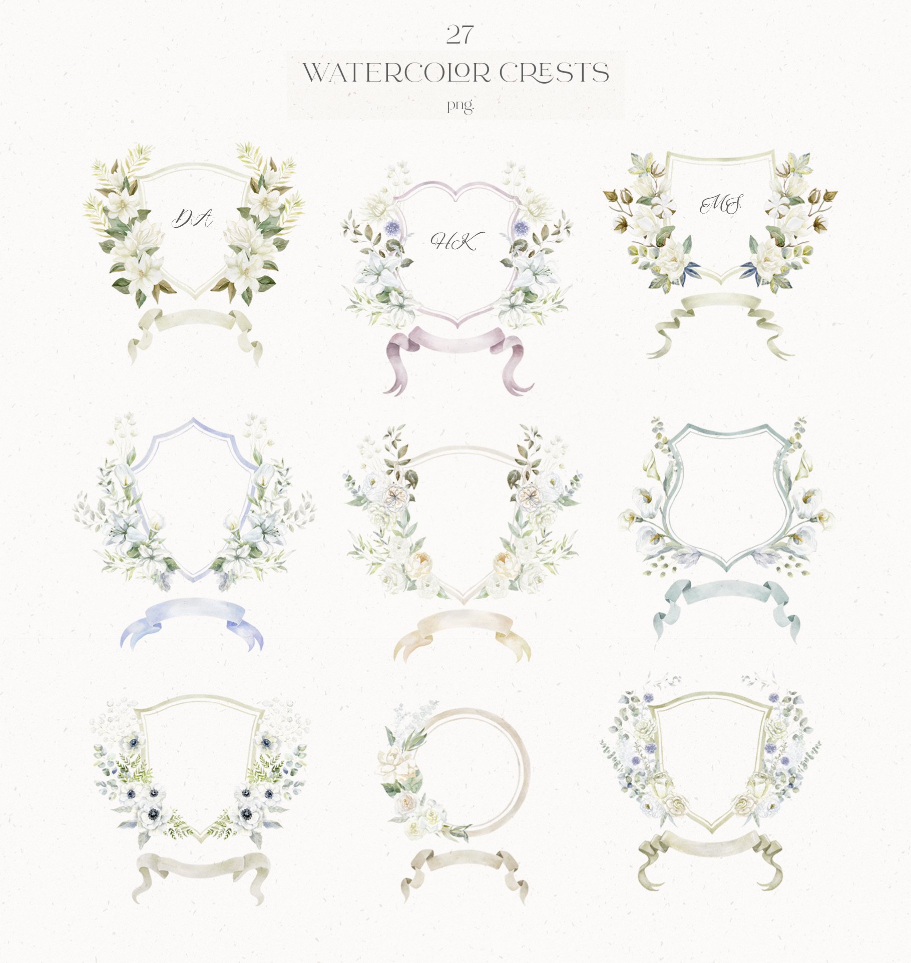 Cherry Blossom Wedding Vector PNG Images, Monogram Watercolor