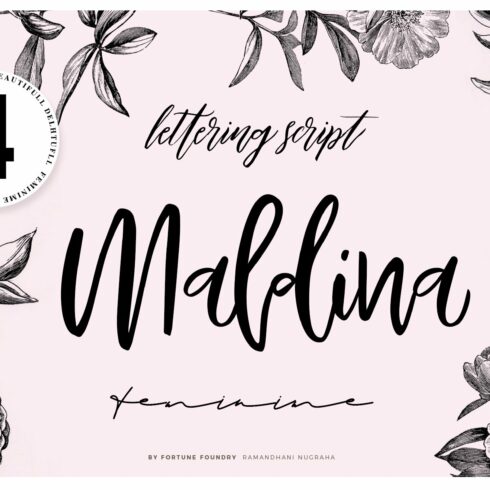 Maldina Feminime (4 fonts) cover image.
