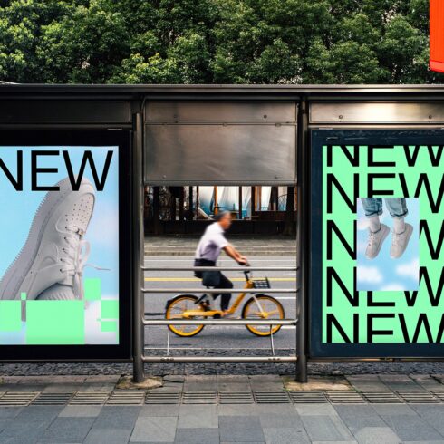 Two Outdoor Billboards Mockup cover image.