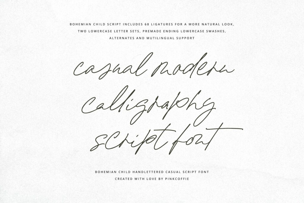 Bohemian Child | Handwritten Script – MasterBundles