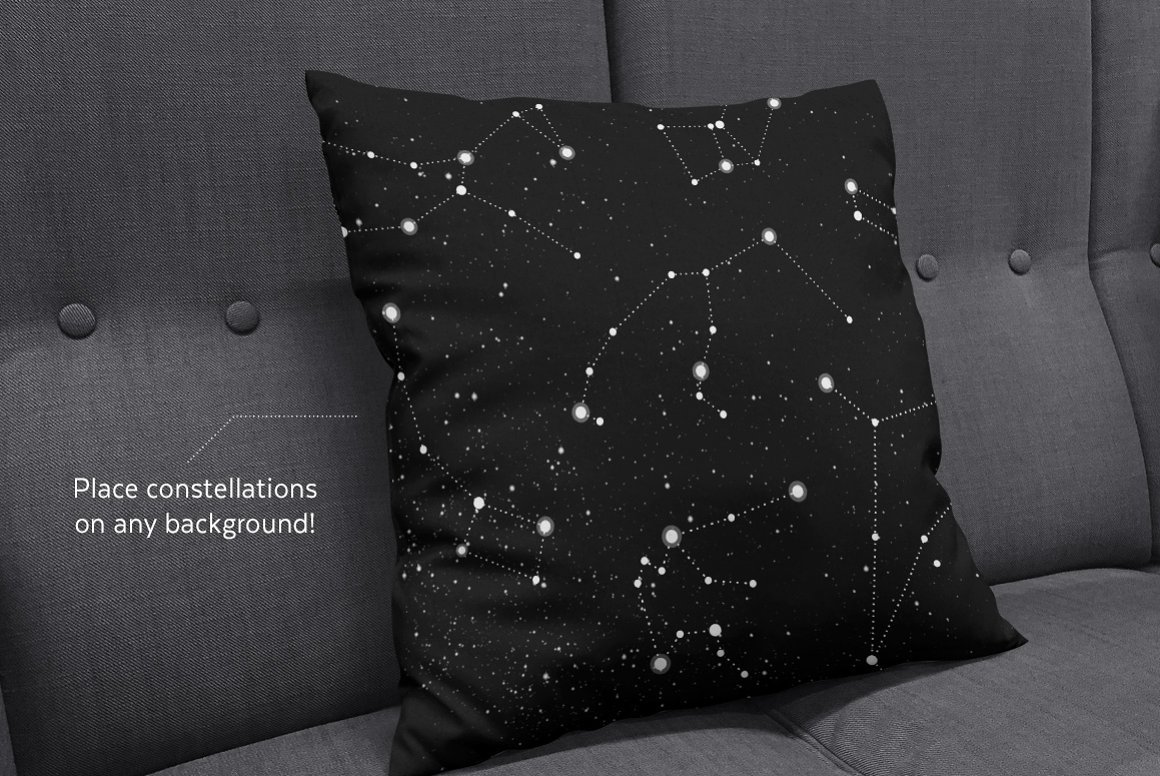 12 constellations pillow design 765