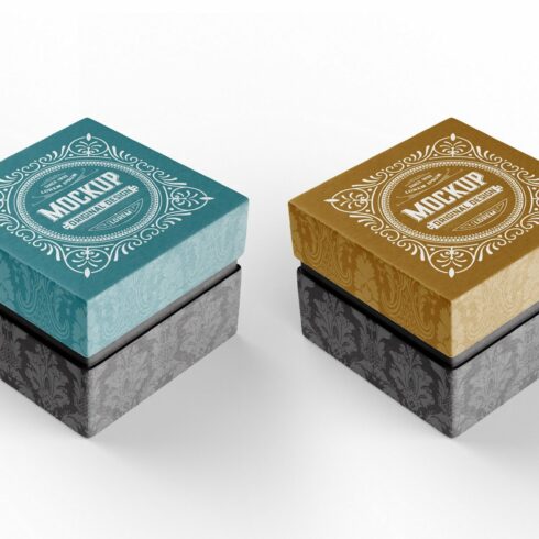 Gift  Cardboard Box Mockup cover image.