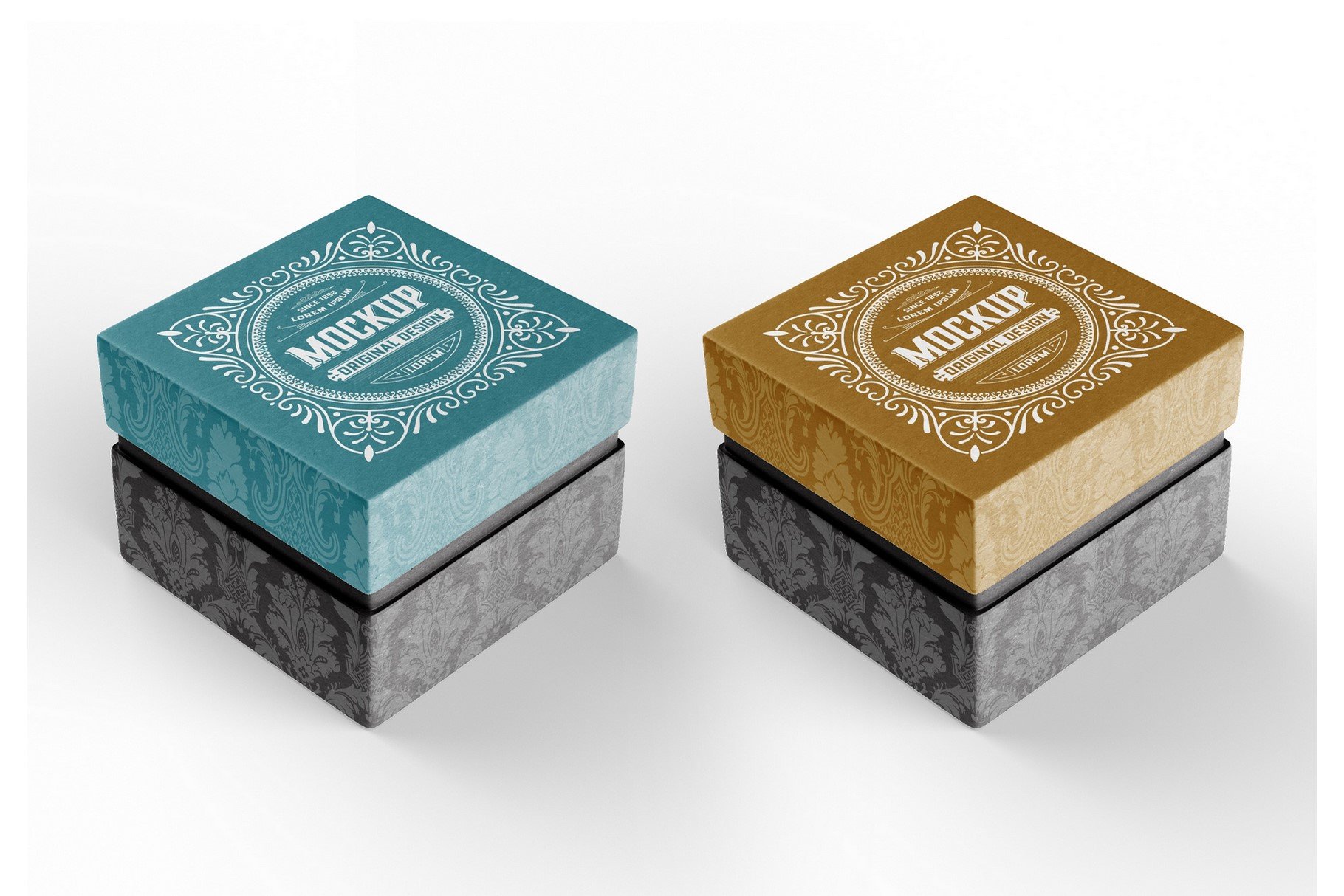 Gift  Cardboard Box Mockup cover image.