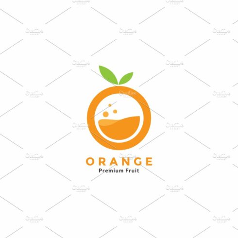letter O for orange drink fresh logo cover image.