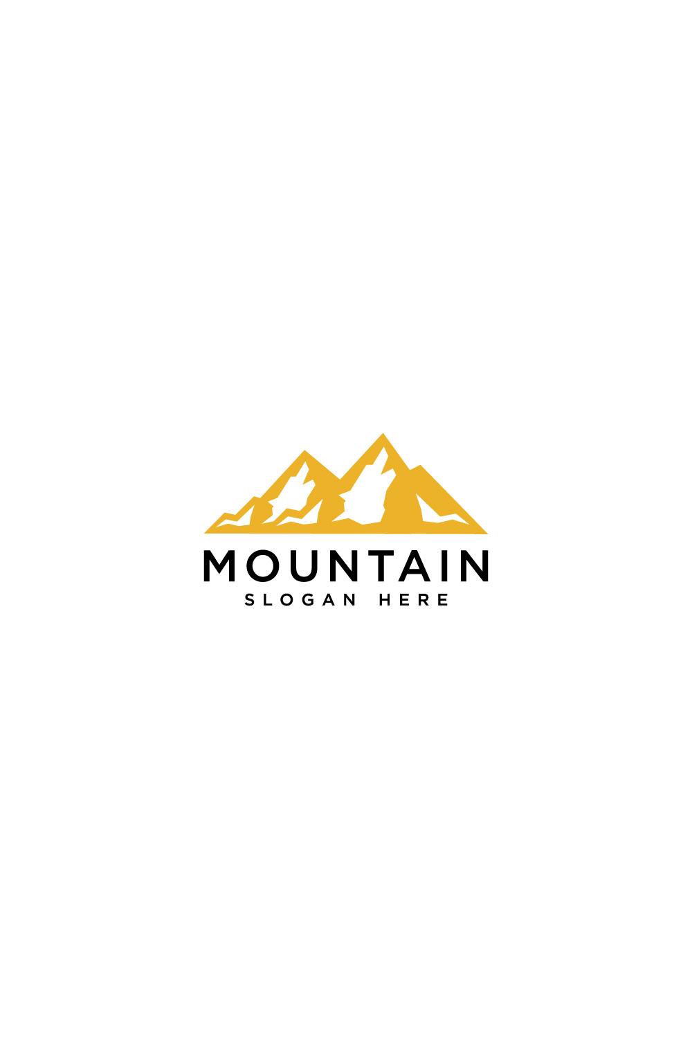 mountain logo vector pinterest preview image.