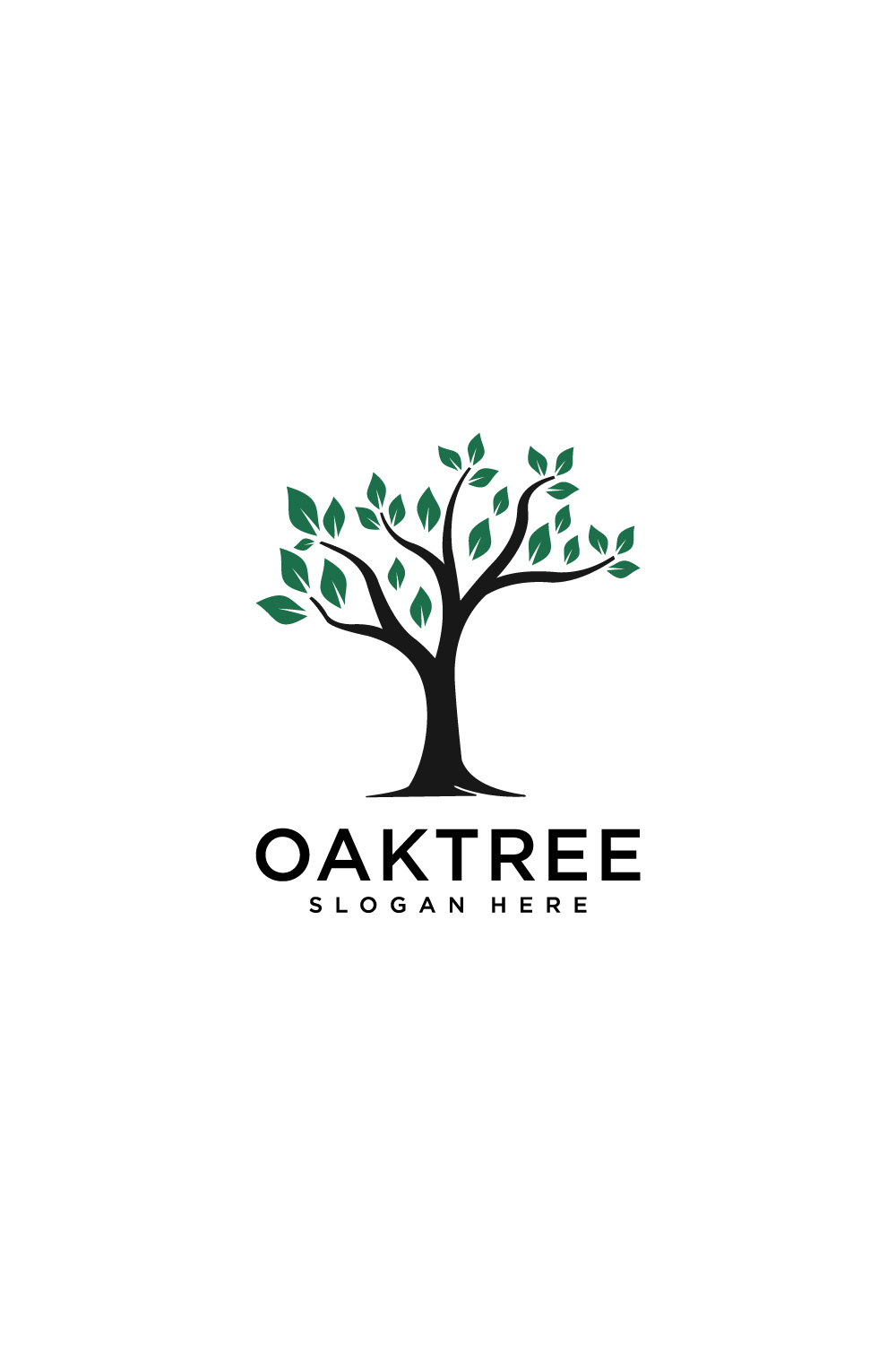 oak tree logo vector pinterest preview image.