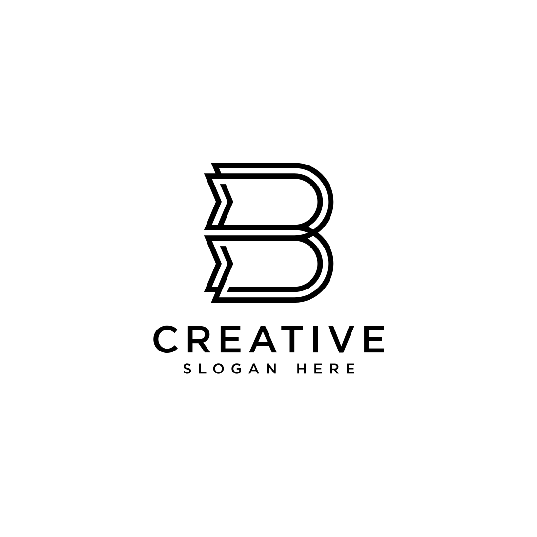 b letter logo vector design - MasterBundles