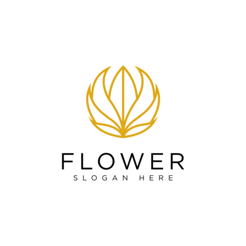 flower nature logo vector design cover image.