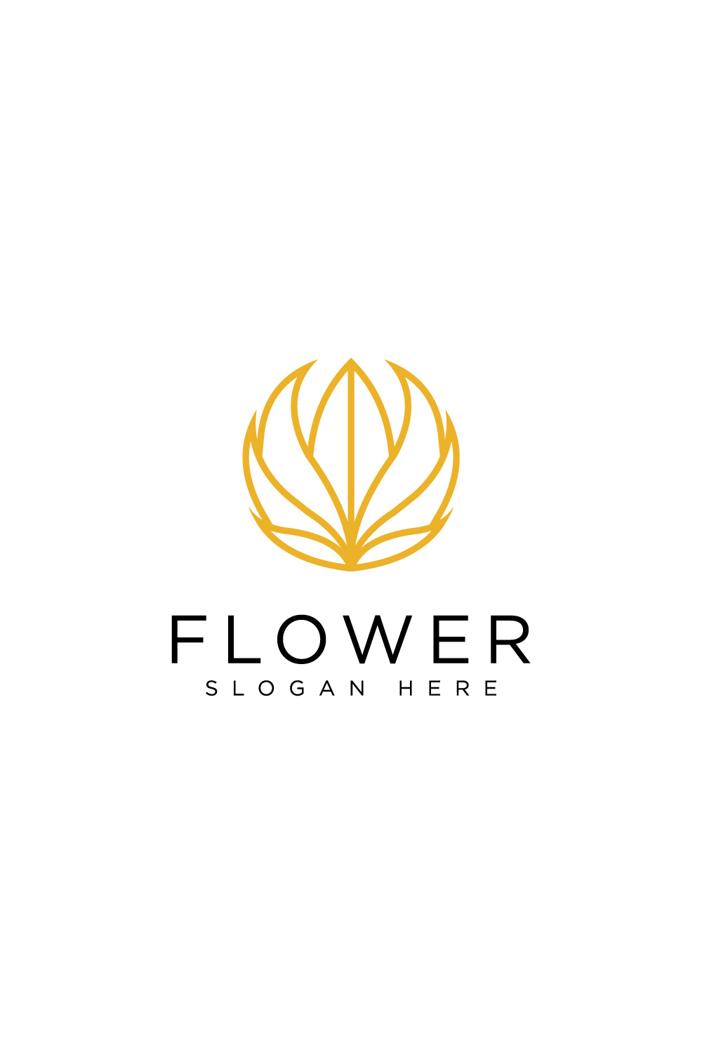 flower nature logo vector design pinterest preview image.