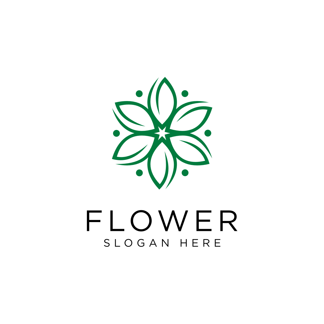 flower nature logo vector design cover image.