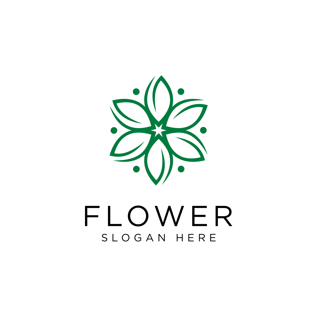 flower nature logo vector design - MasterBundles