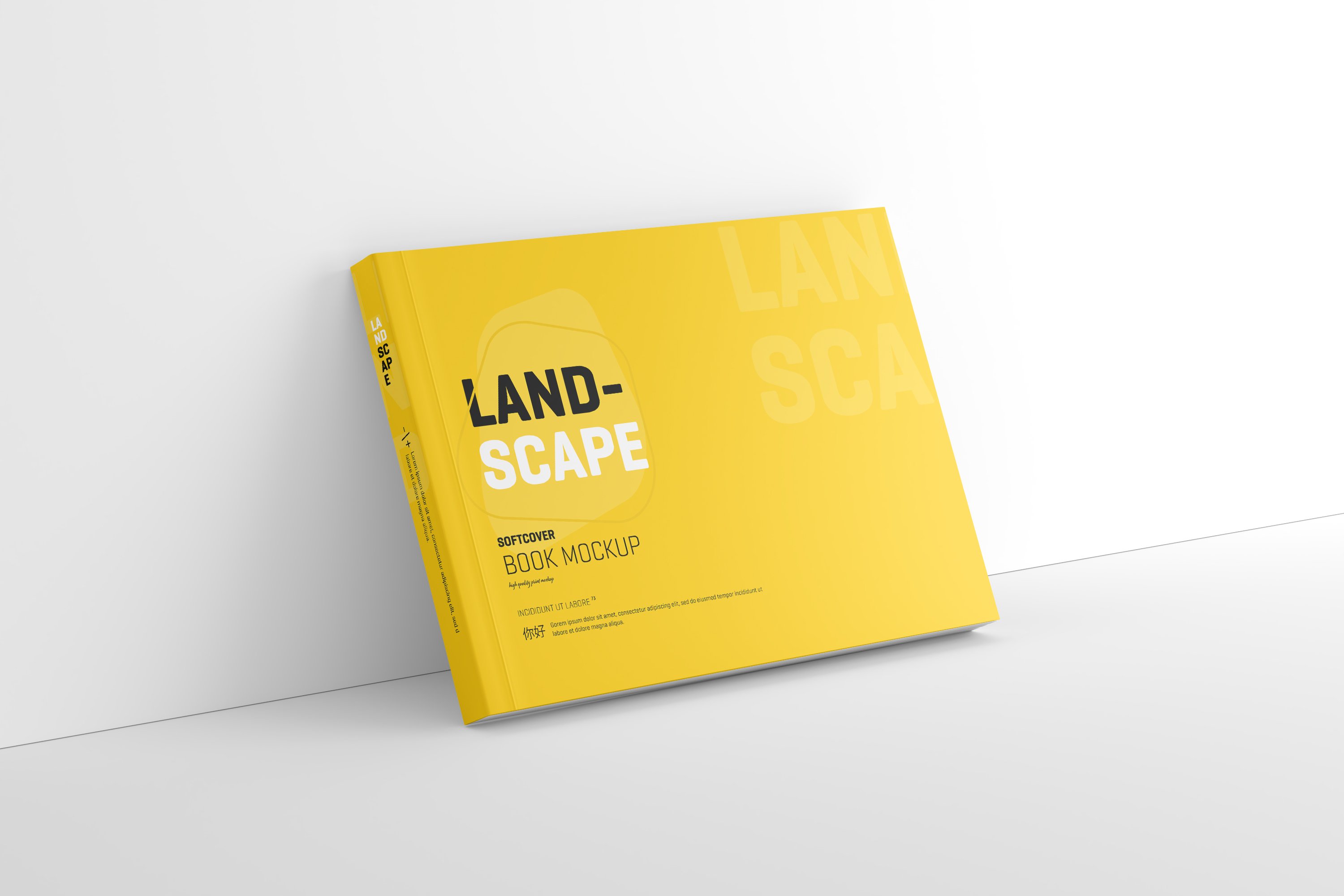 12 landscape softcover book mockup preview 542