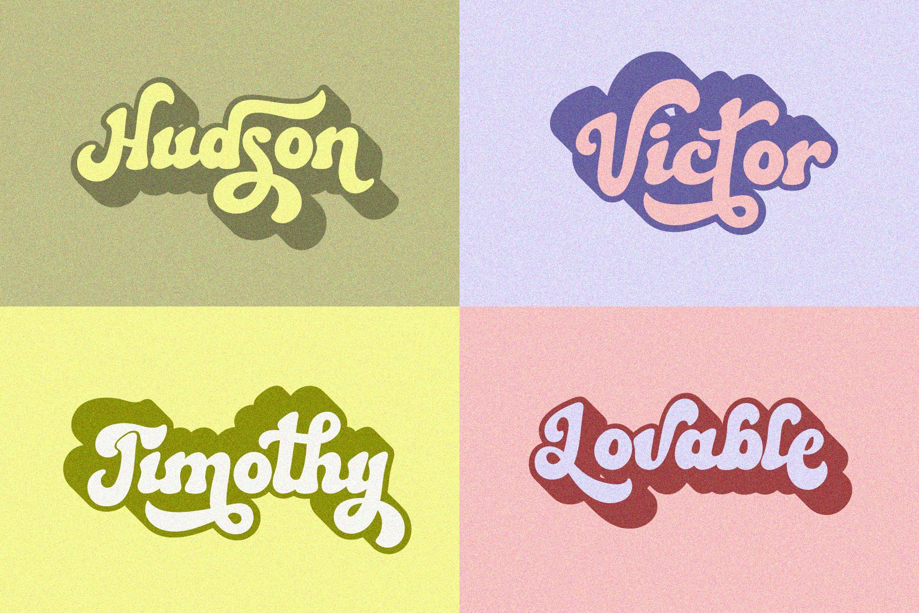 12 preview pinekind vintage retro font 452