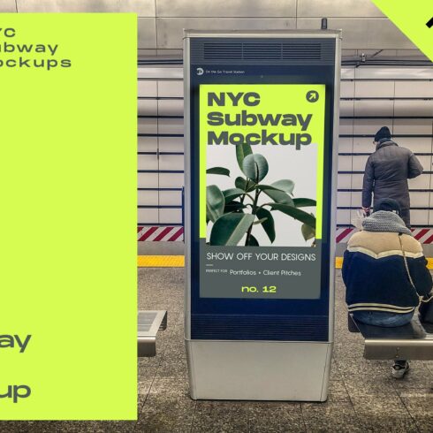 NYC Subway Billboard Mockup cover image.