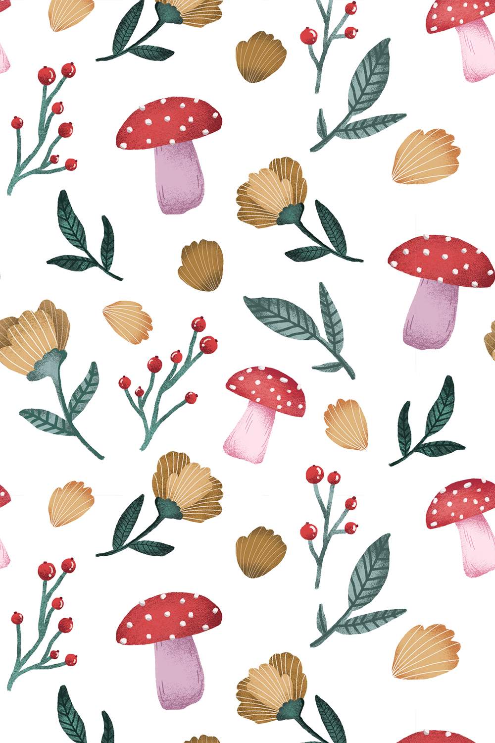 Spring floral clipart & patterns pinterest preview image.