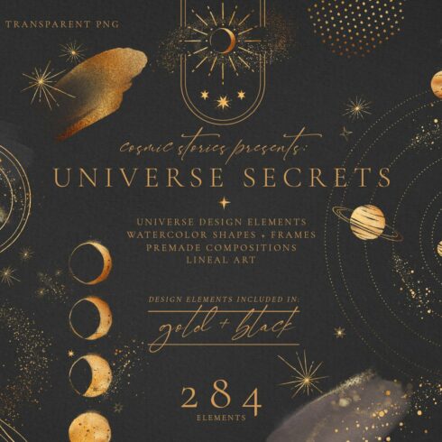 Universe Secrets Illustration Bundle cover image.