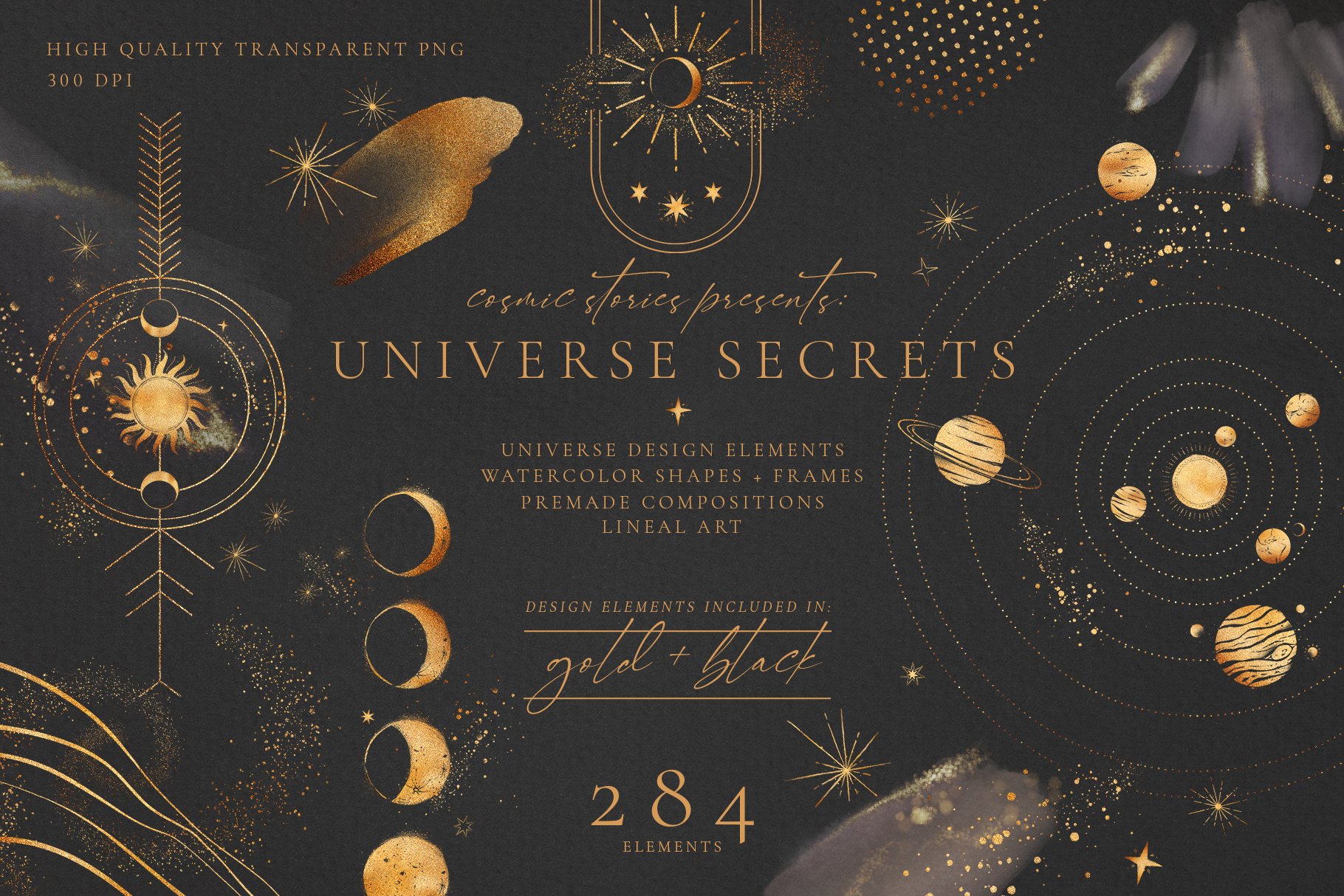 Universe Secrets Illustration Bundle cover image.