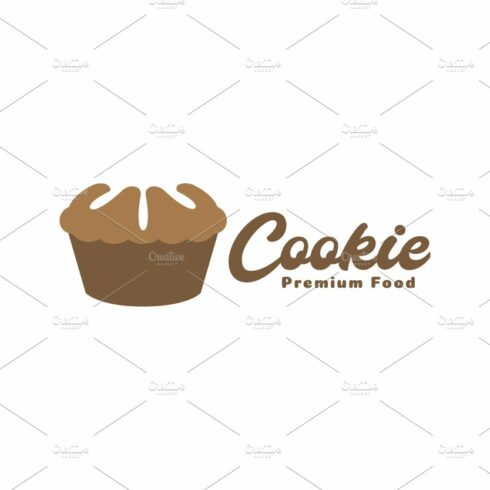 cookie cupcake chocolate logo design cover image.