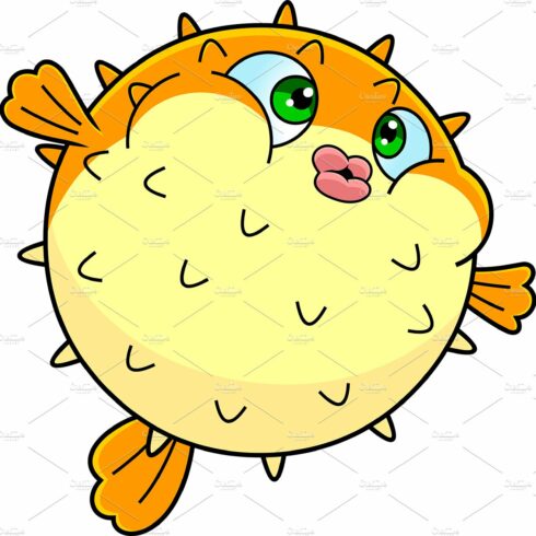 Cute Puffer Fish Cartoon Character cover image.
