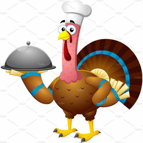 Turkey Chef Cartoon Character cover image.