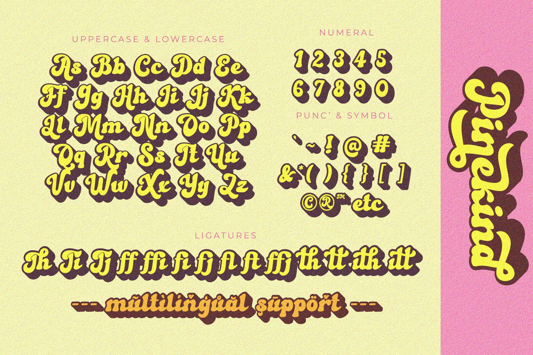 13 preview pinekind vintage retro font 243