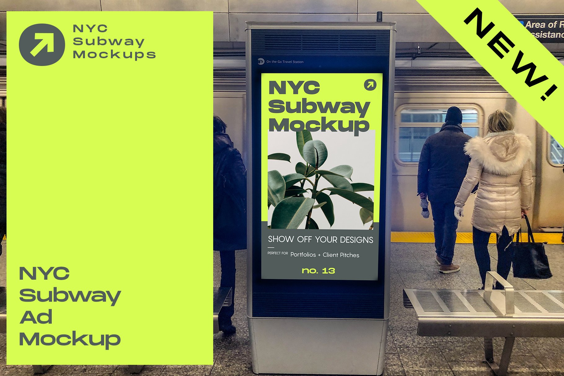 NYC Subway Ad Mockup cover image.